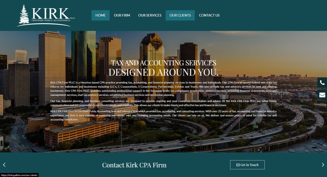 Kirk-CPA-Firm-Homepage